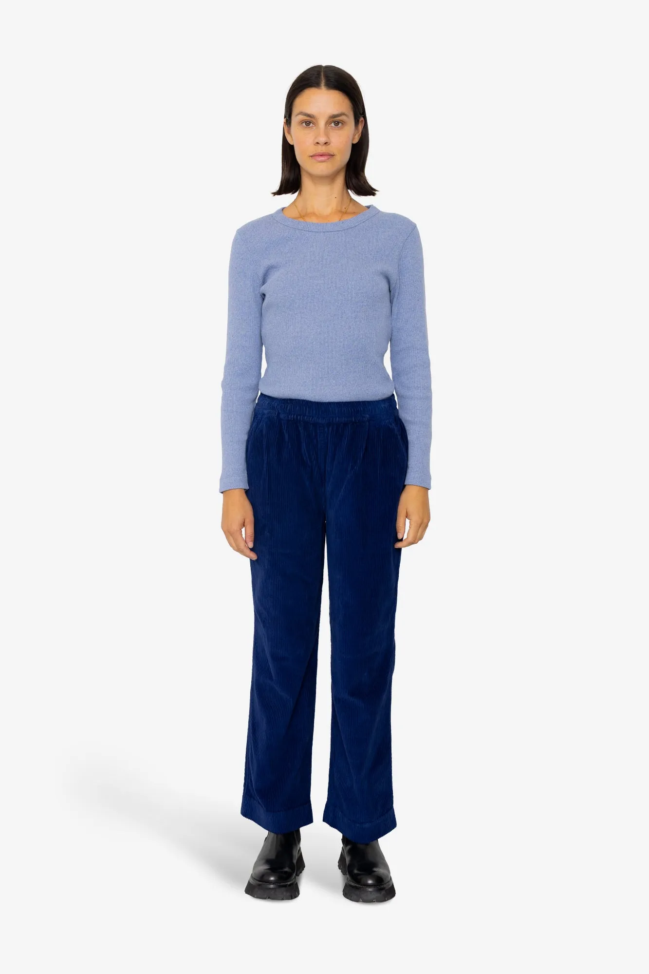 Drawcord Signal Pants - Rich Navy Cord sold by Folk product image thumbnail 2