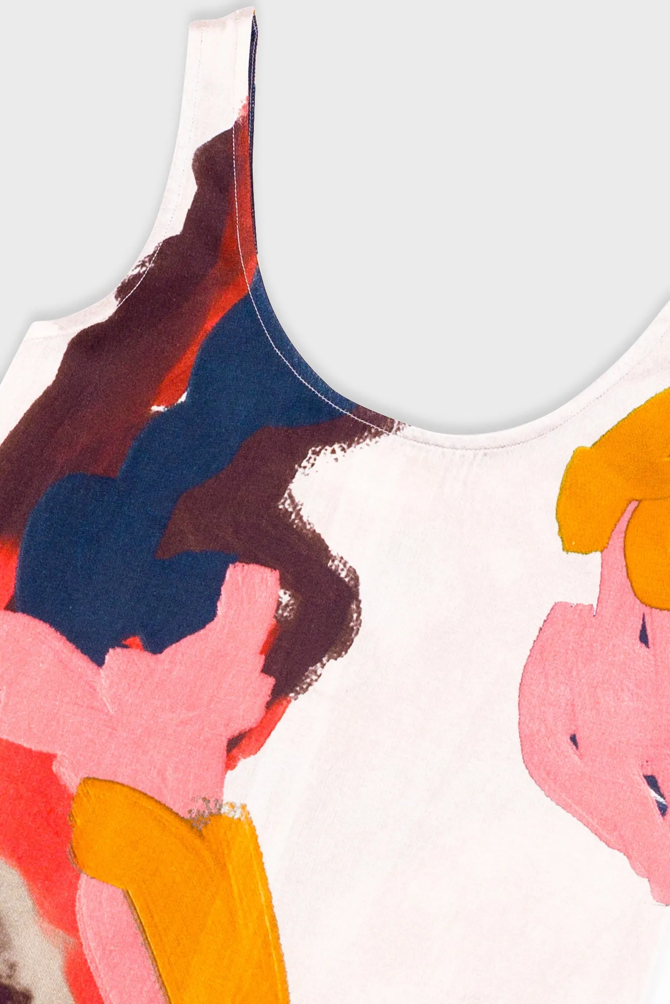 Scoop Back Vest - Impasto Print Satin sold by Folk product image thumbnail 5