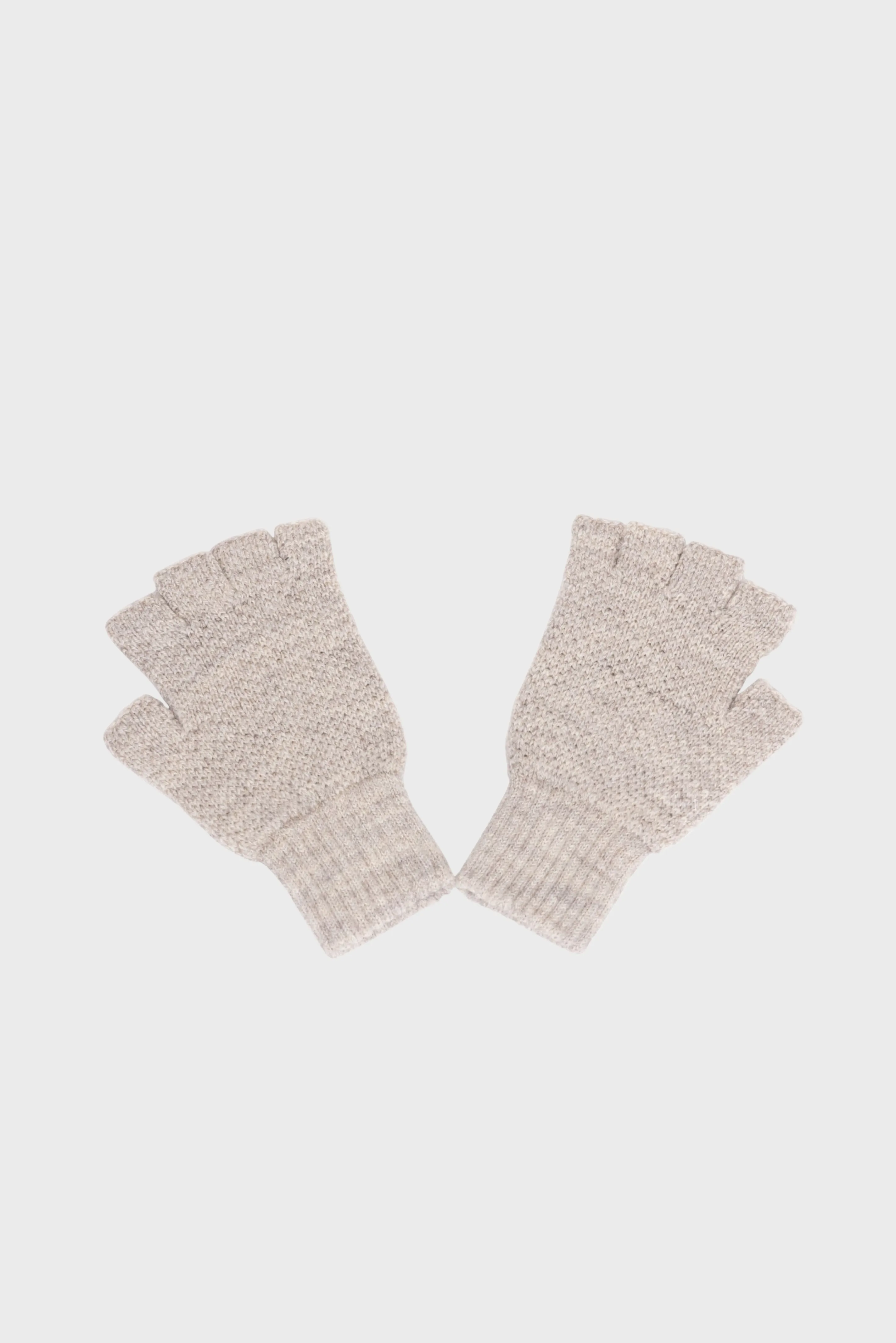 Cuillin Fingerless Gloves - Oat sold by Folk