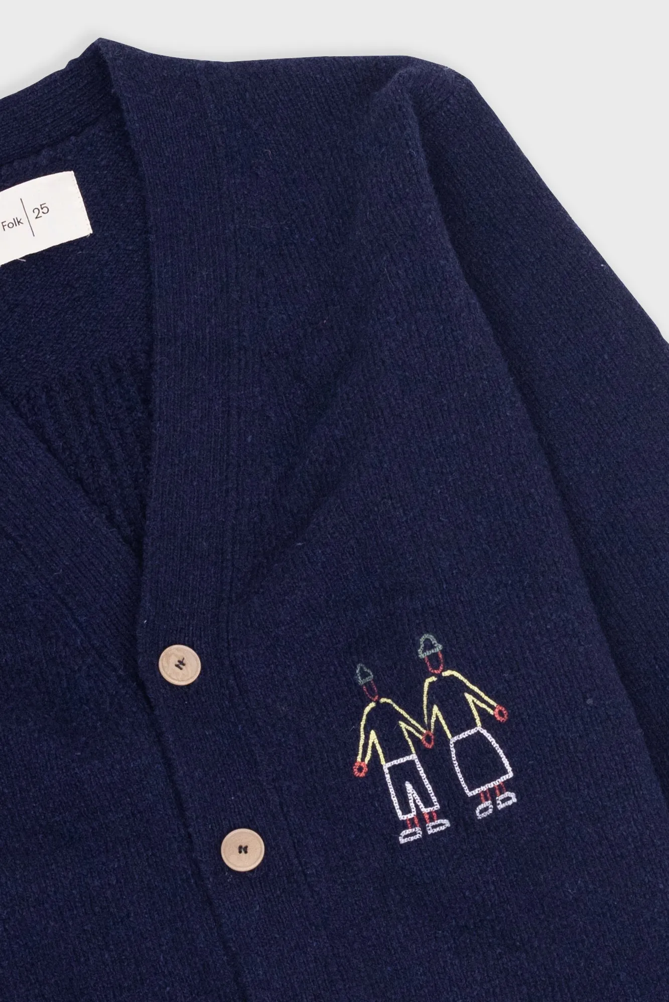 People Cardigan - Navy Mix sold by Folk product image thumbnail 5