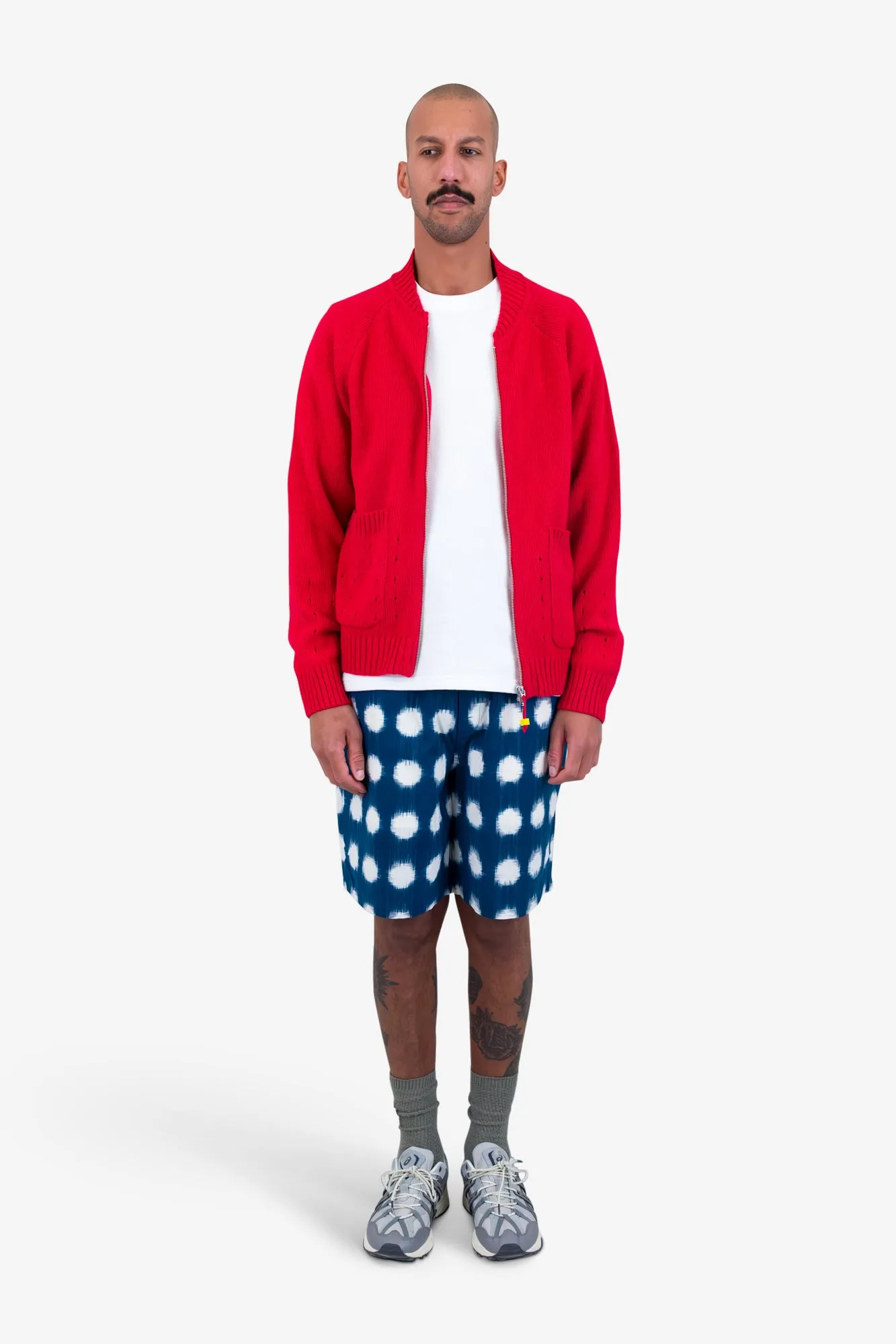 Pointelle Knit Bomber - Raspberry sold by Folk product image thumbnail 2