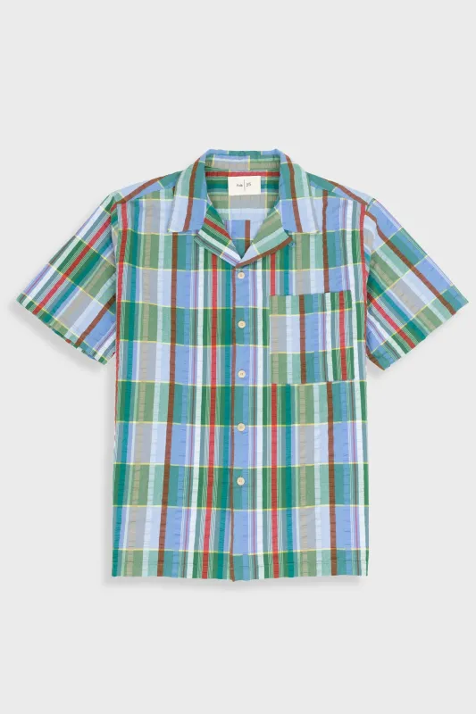 Relaxed Soft Collar Shirt - Multicolour Check made by Folk