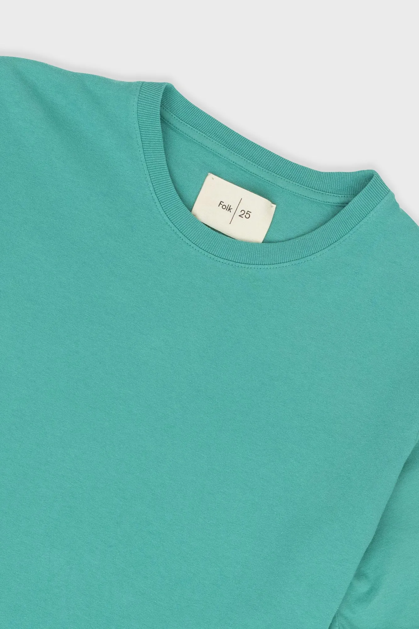 Contrast Sleeve T-Shirt - Tropical Green sold by Folk product image thumbnail 5