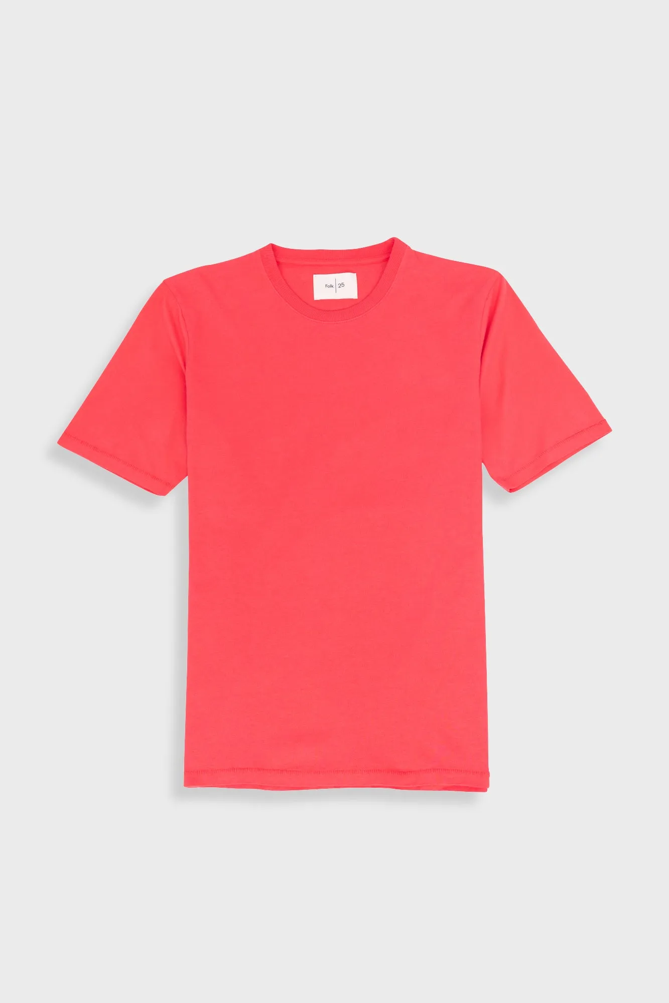 Contrast Sleeve T-Shirt - Raspberry sold by Folk