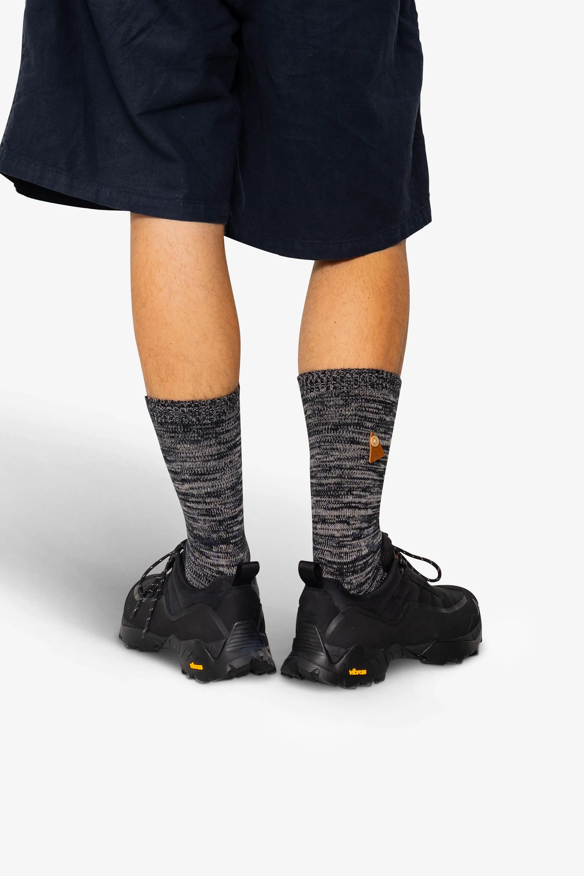 Melange Socks - Black Mix sold by Folk product image thumbnail 4