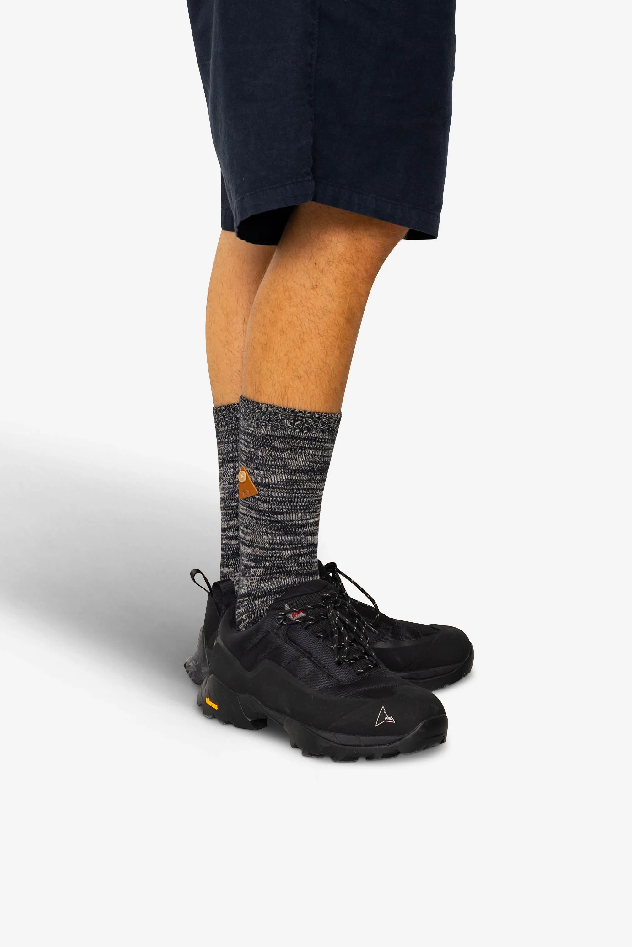 Melange Socks - Black Mix sold by Folk product image thumbnail 3