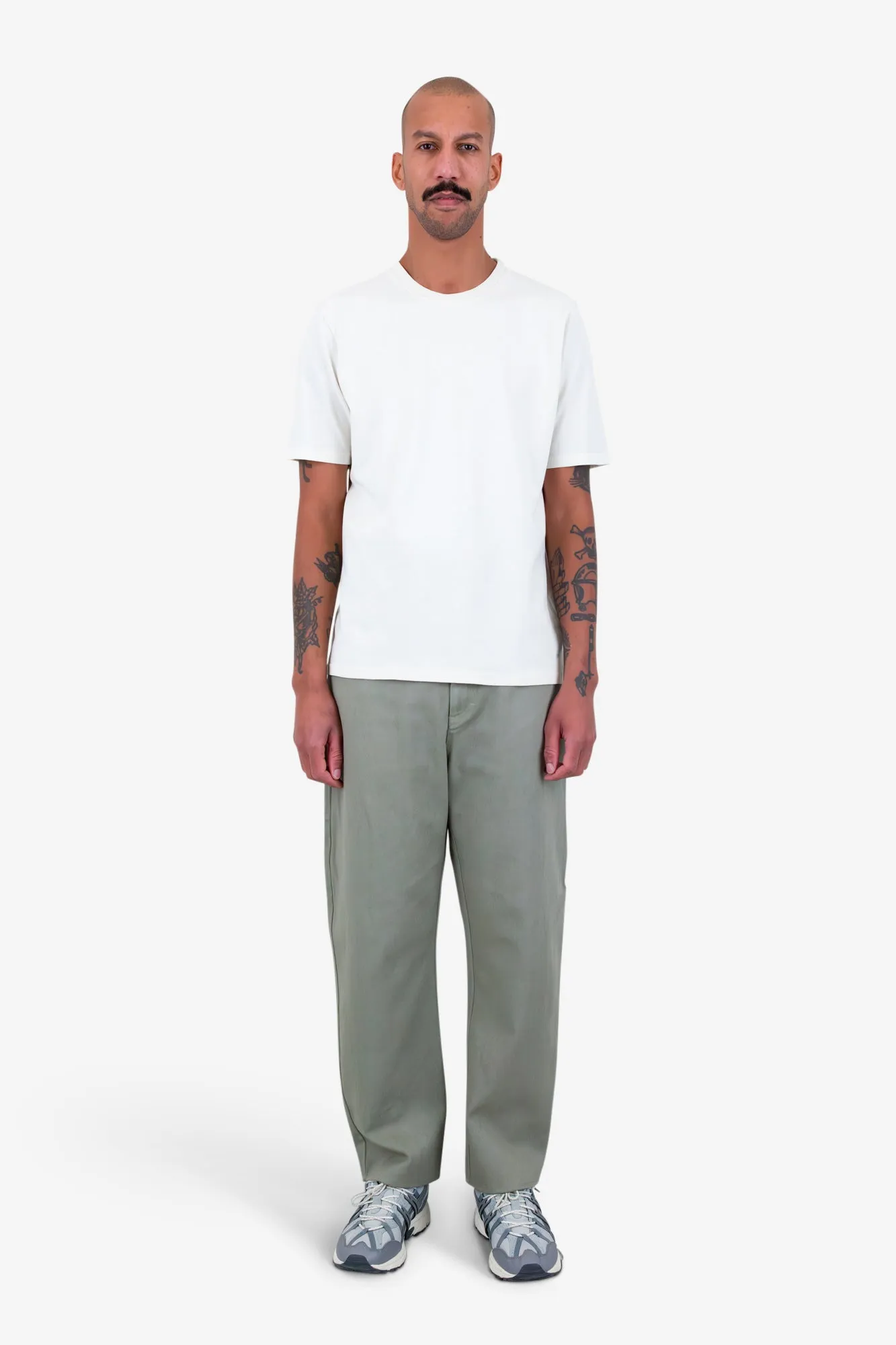 Short Sleeve Textured T-Shirt - Bright White sold by Folk product image thumbnail 2