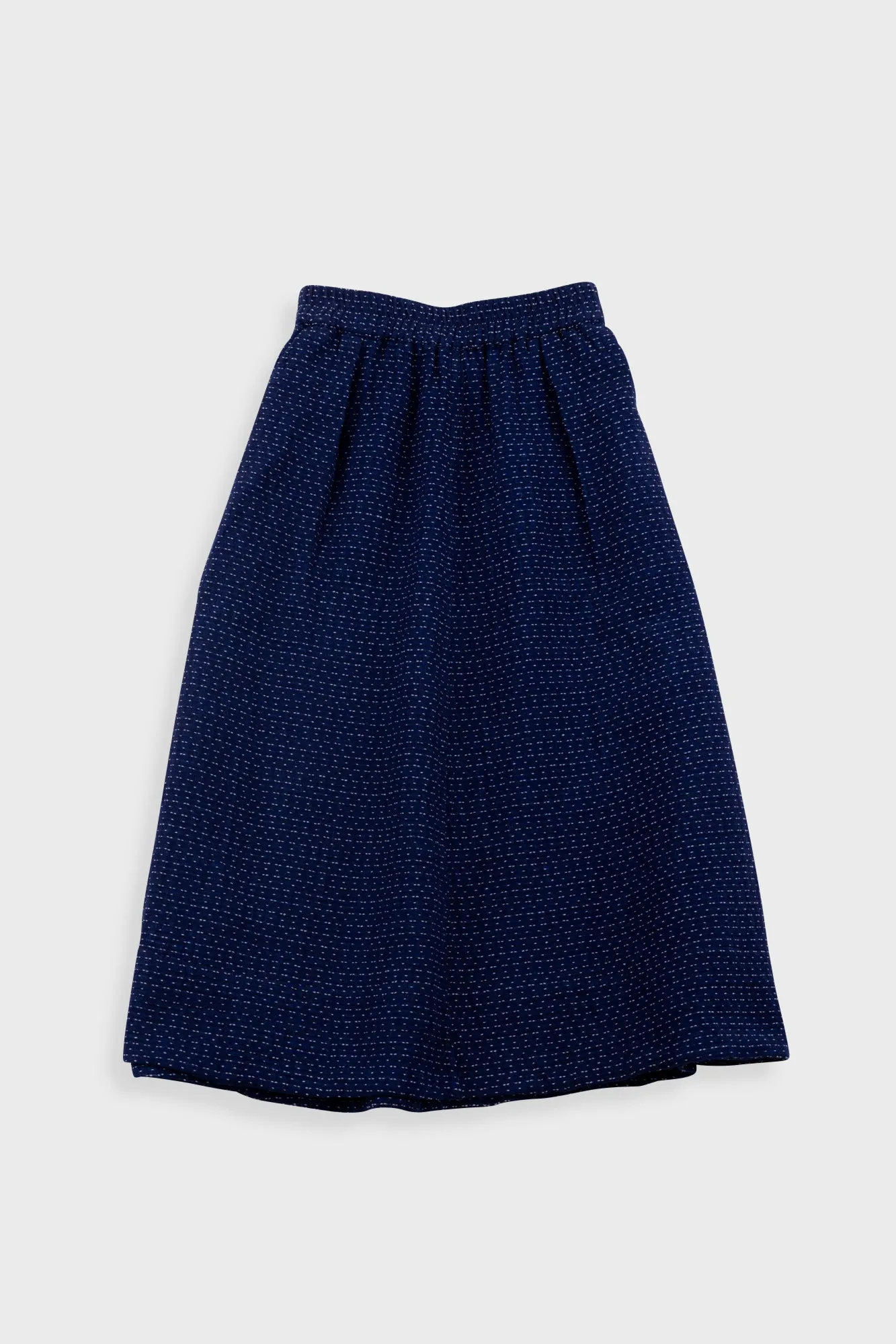 Full Seam Skirt - Indigo Floatstitch sold by Folk