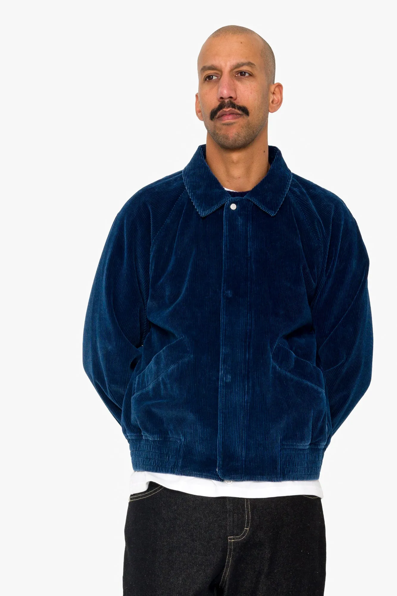 Rode Blouson - Washed Indigo Cord sold by Folk