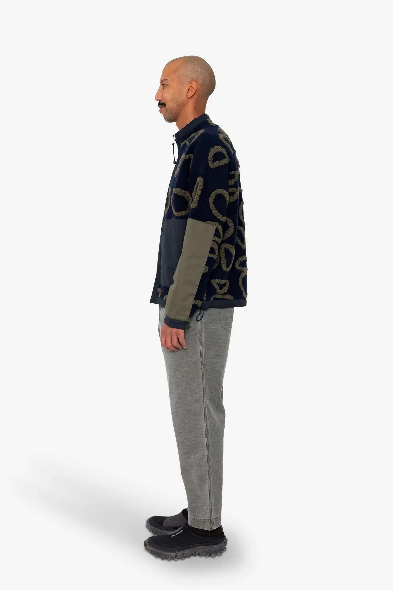 Signal Fleece - Navy Circle Jacquard sold by Folk product image thumbnail 4