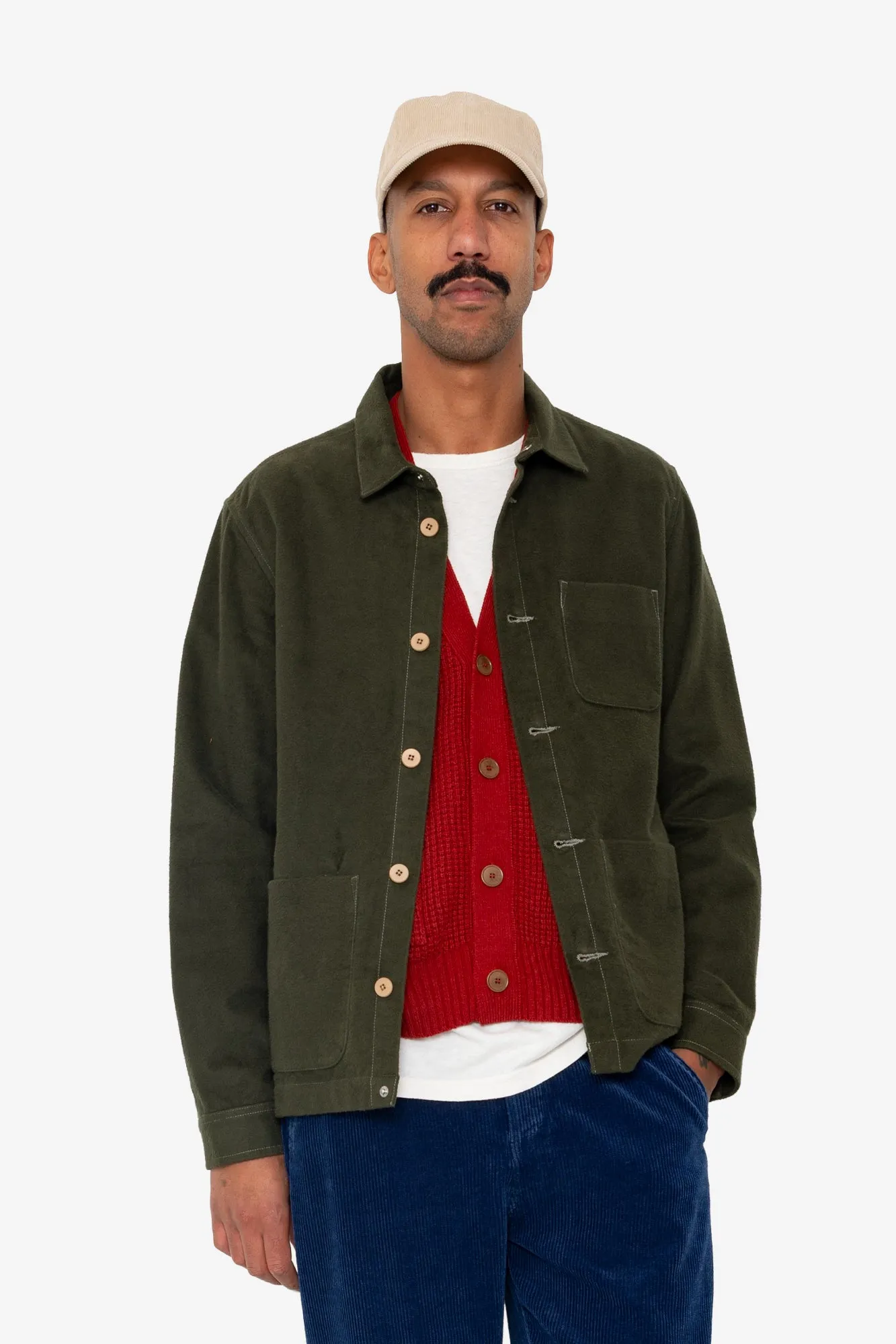 Corduroy Cap - Stone sold by Folk product image thumbnail 3