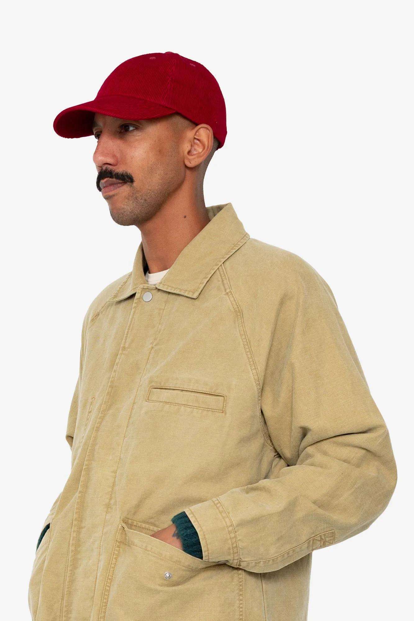 Corduroy Cap - Crimson sold by Folk product image thumbnail 2