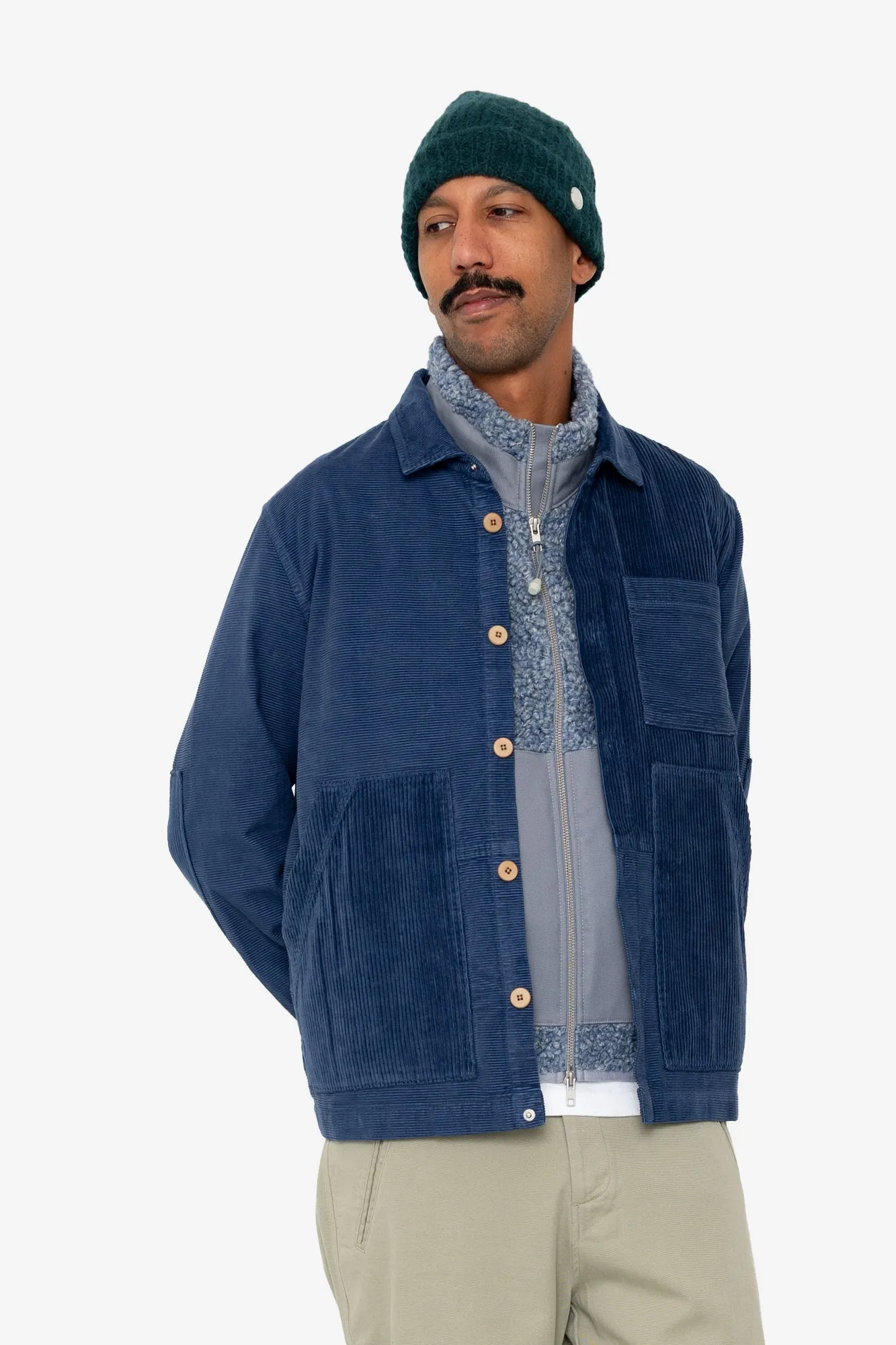 Mohair Rib Beanie - Phthalo Green sold by Folk product image thumbnail 3