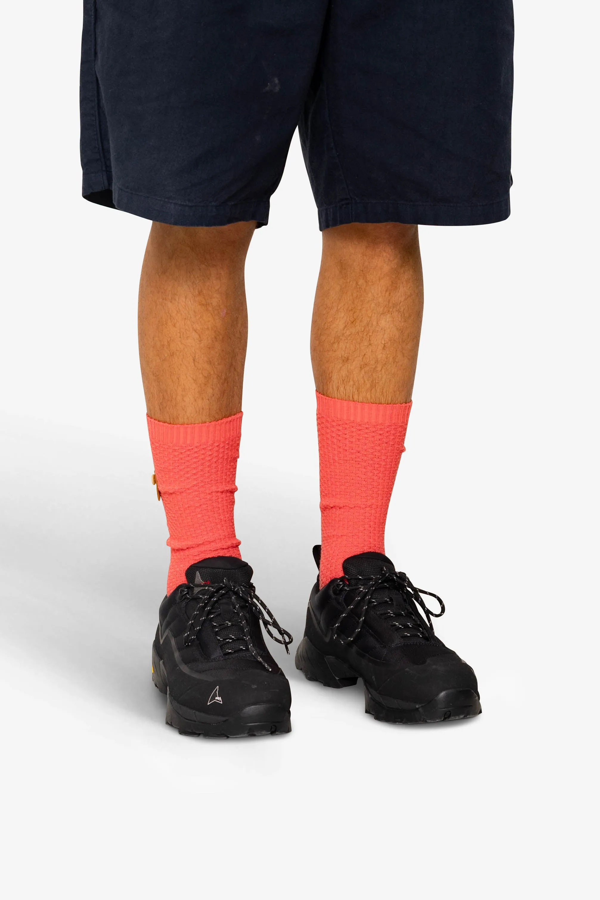 Waffle Socks - Dark Pink sold by Folk product image thumbnail 2