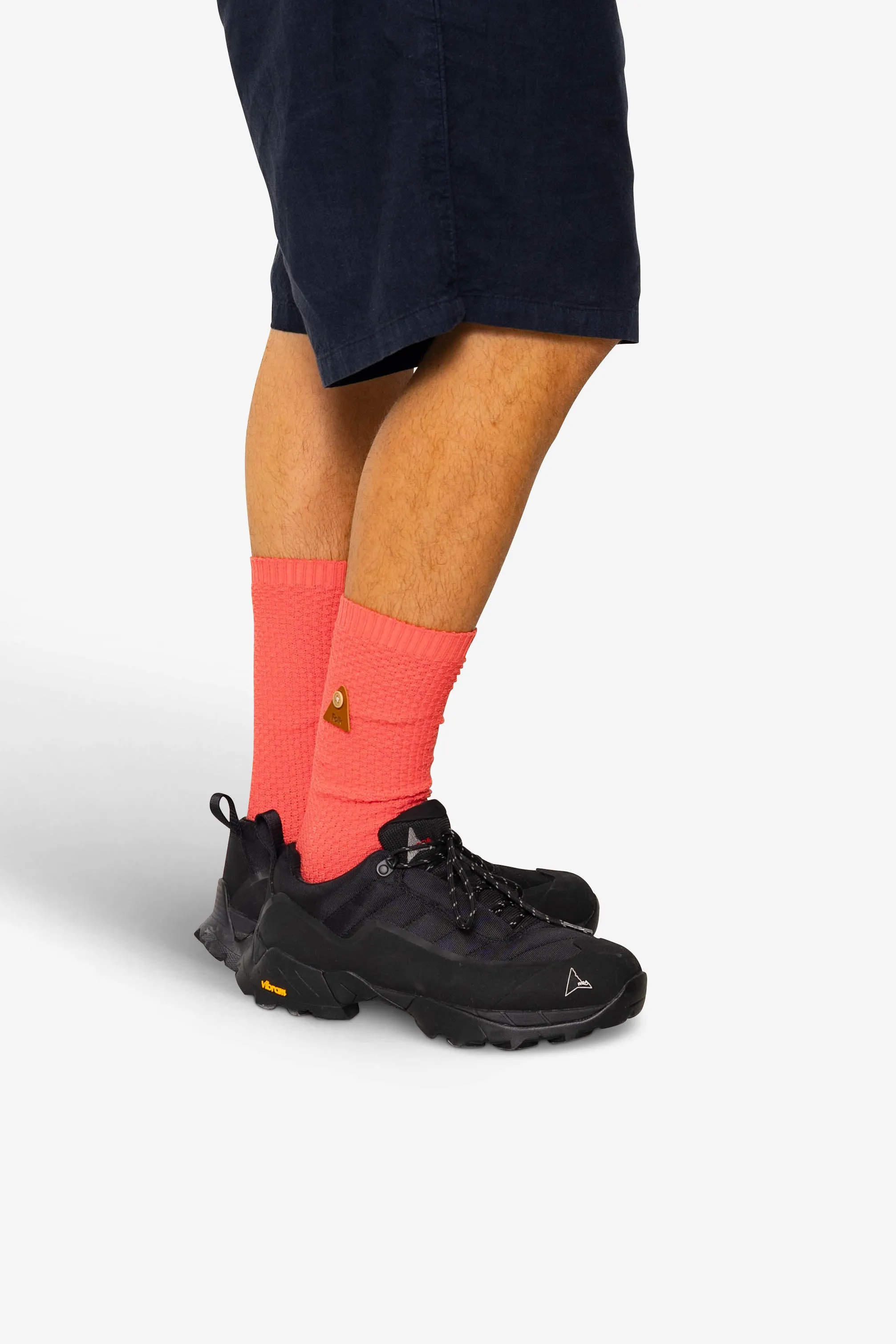 Waffle Socks - Dark Pink sold by Folk product image thumbnail 3