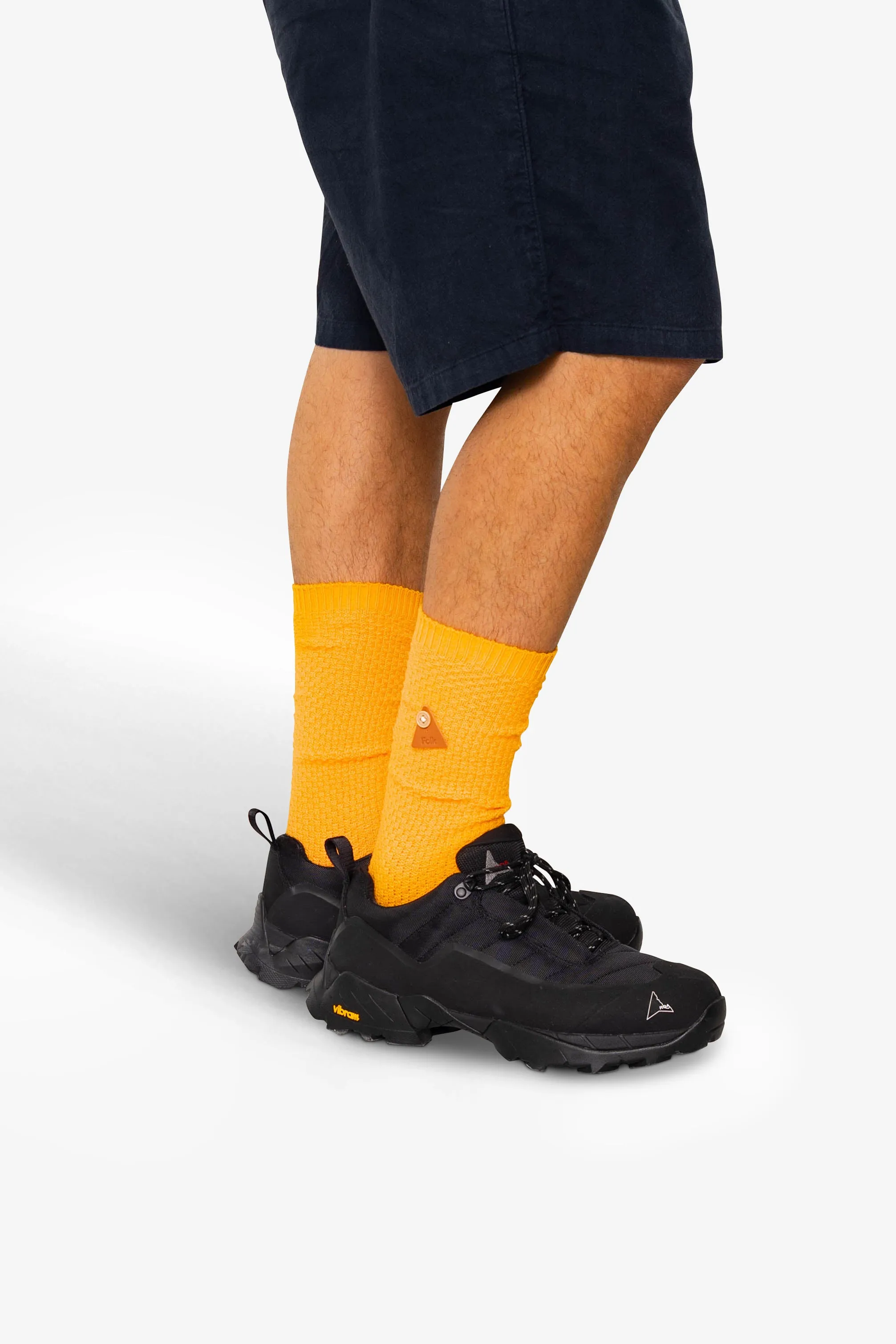 Waffle Socks - Pumpkin sold by Folk product image thumbnail 3