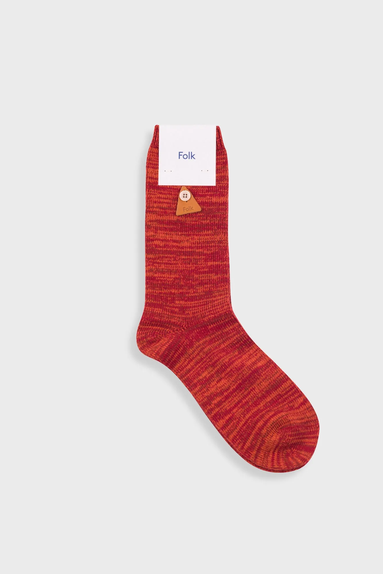 Melange Socks - Crimson Mix sold by Folk