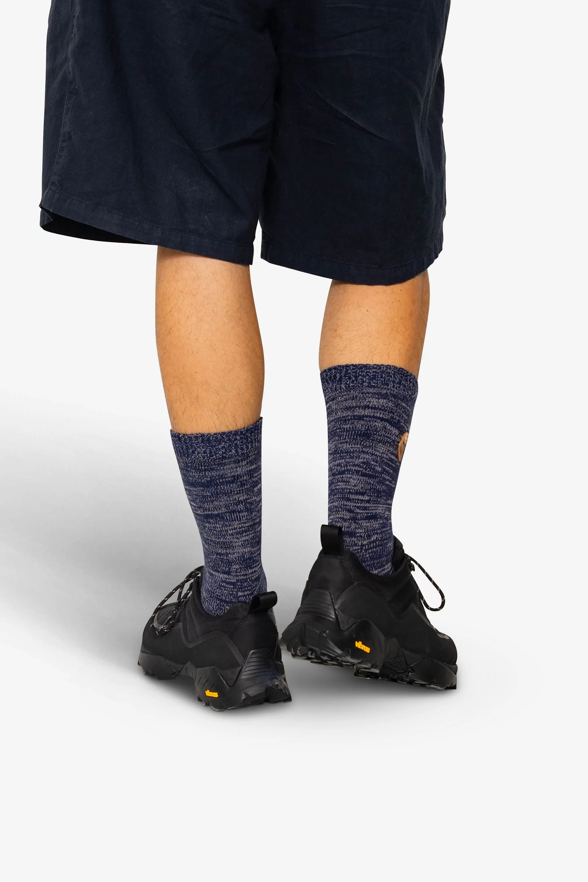Melange Socks - Navy Mix sold by Folk product image thumbnail 4