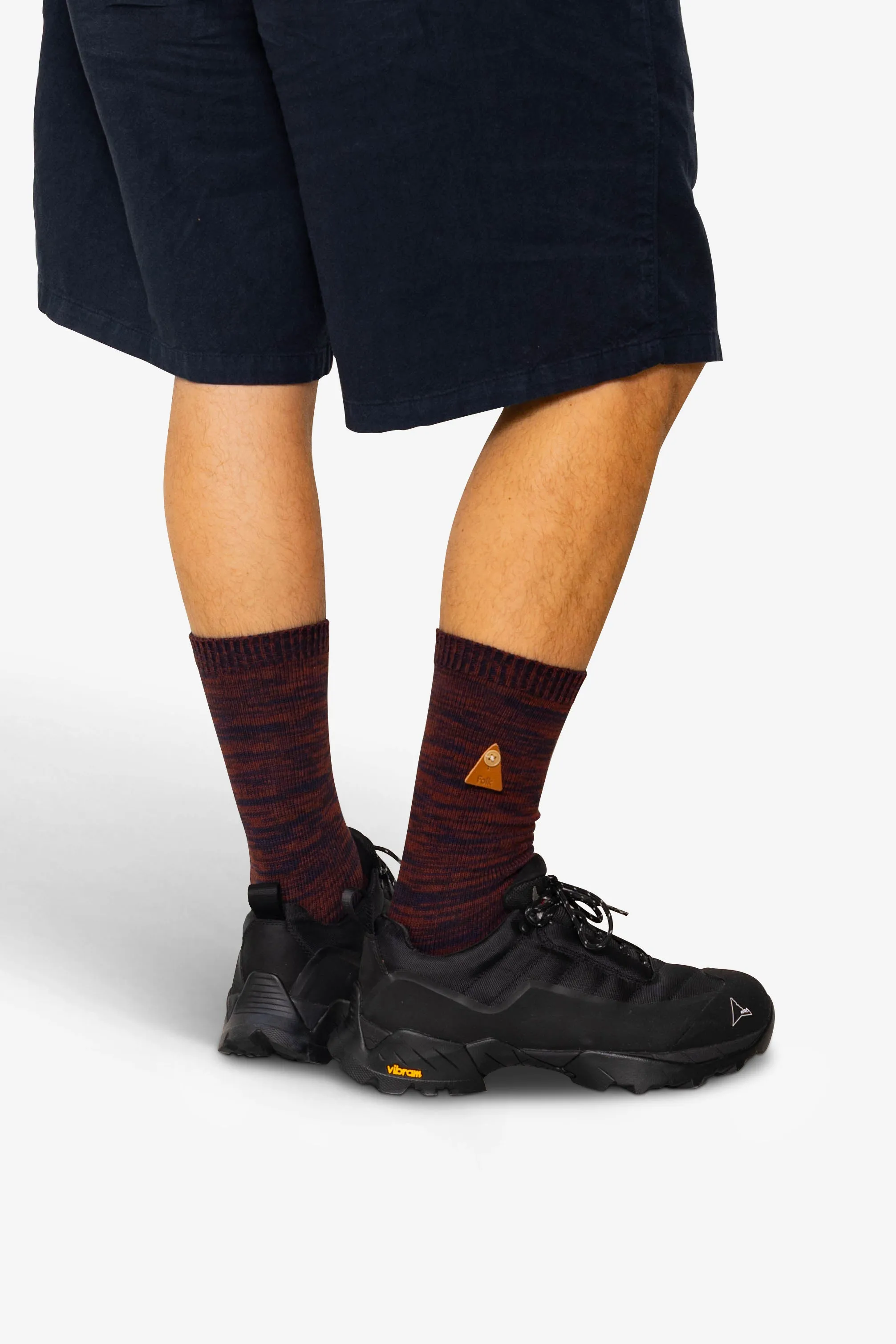 Melange Socks - Navy Espresso Mix sold by Folk product image thumbnail 4