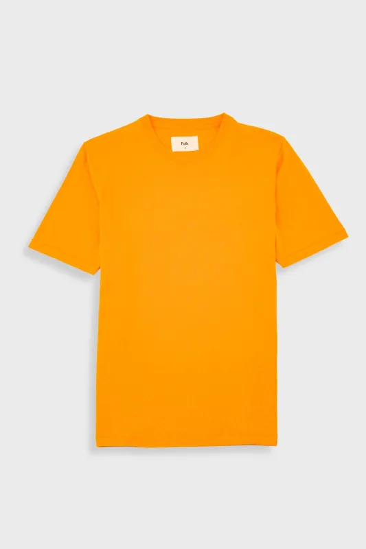 Contrast Sleeve T-Shirt - Pumpkin sold by Folk