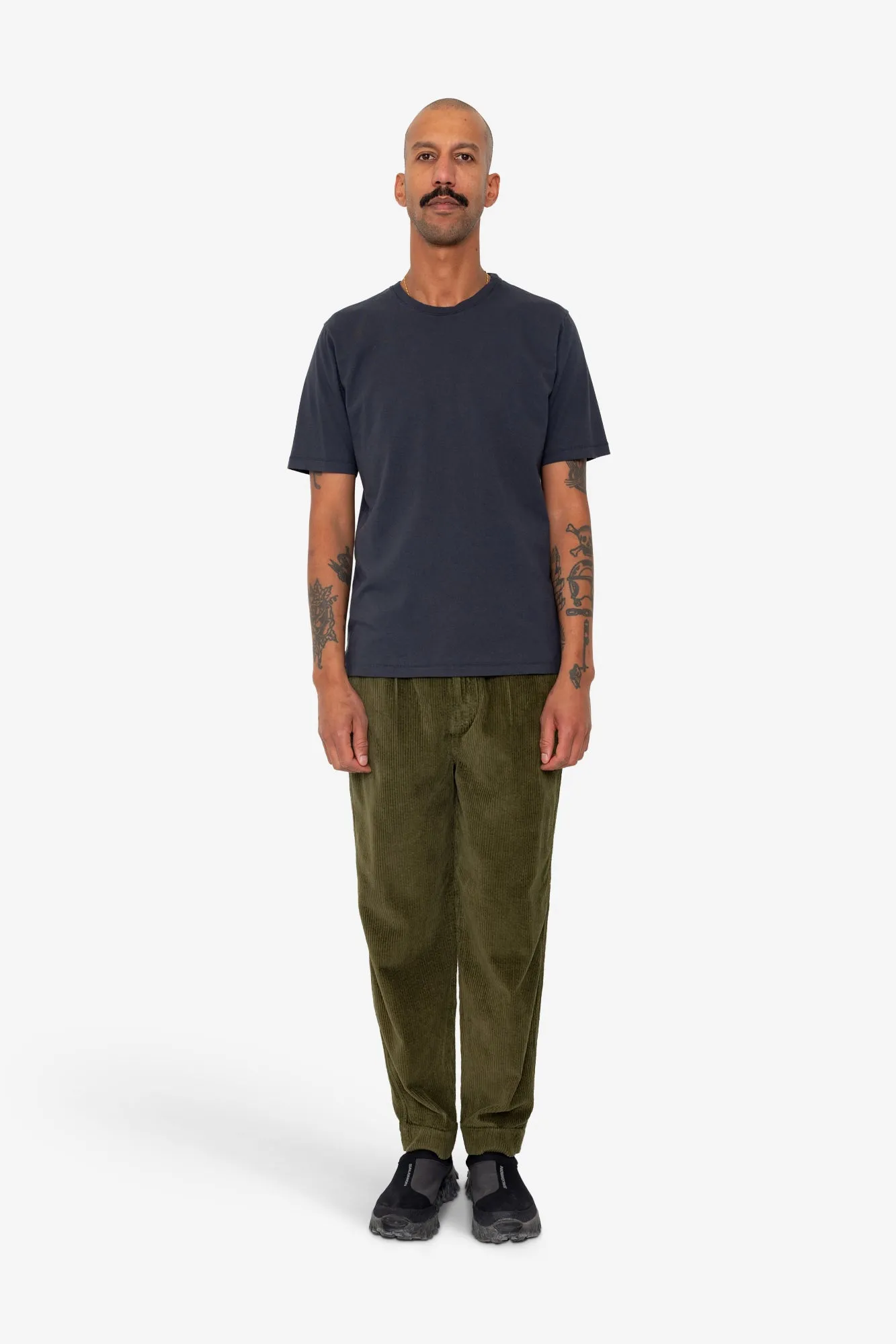 Contrast Sleeve T-Shirt - Soft Black sold by Folk product image thumbnail 2