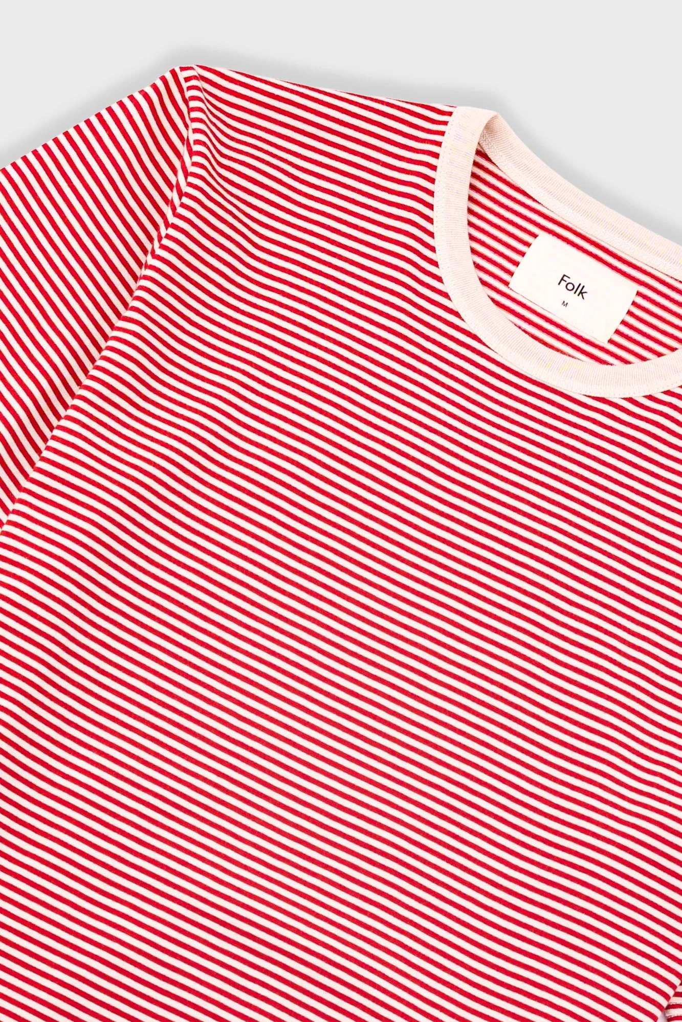 1x1 Striped T-Shirt - Crimson / Stone sold by Folk product image thumbnail 5