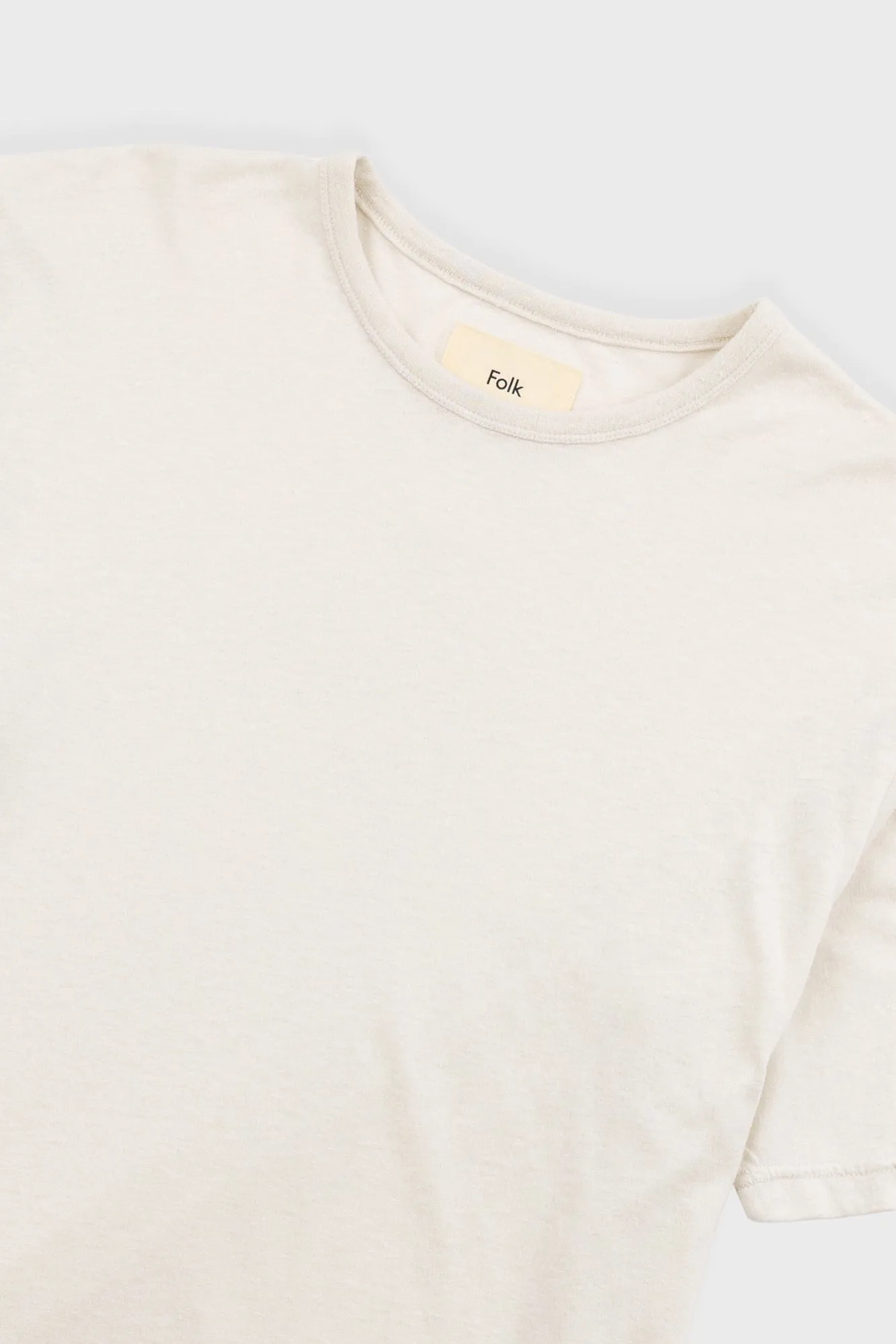 Relaxed Assembly T-Shirt - Ecru Nep sold by Folk product image thumbnail 5