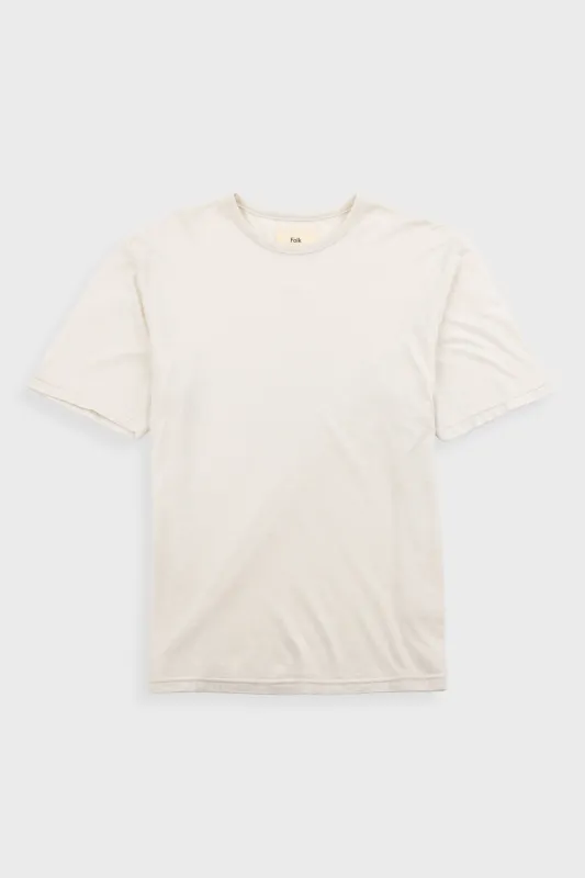 Relaxed Assembly T-Shirt - Ecru Nep sold by Folk