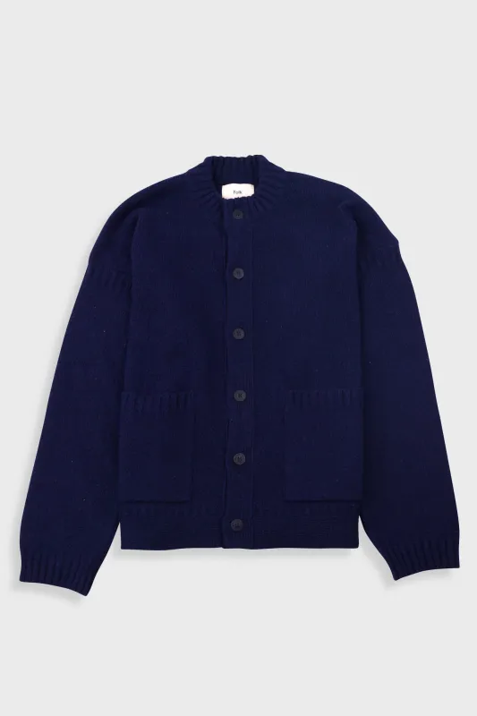 Knitted Jacket - Navy sold by Folk
