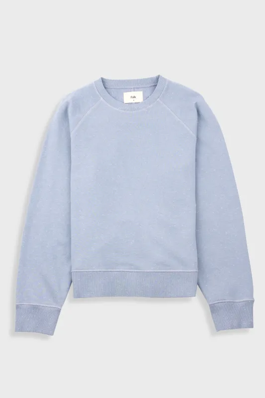 Engineered Raglan Sweat - Soft Blue made by Folk
