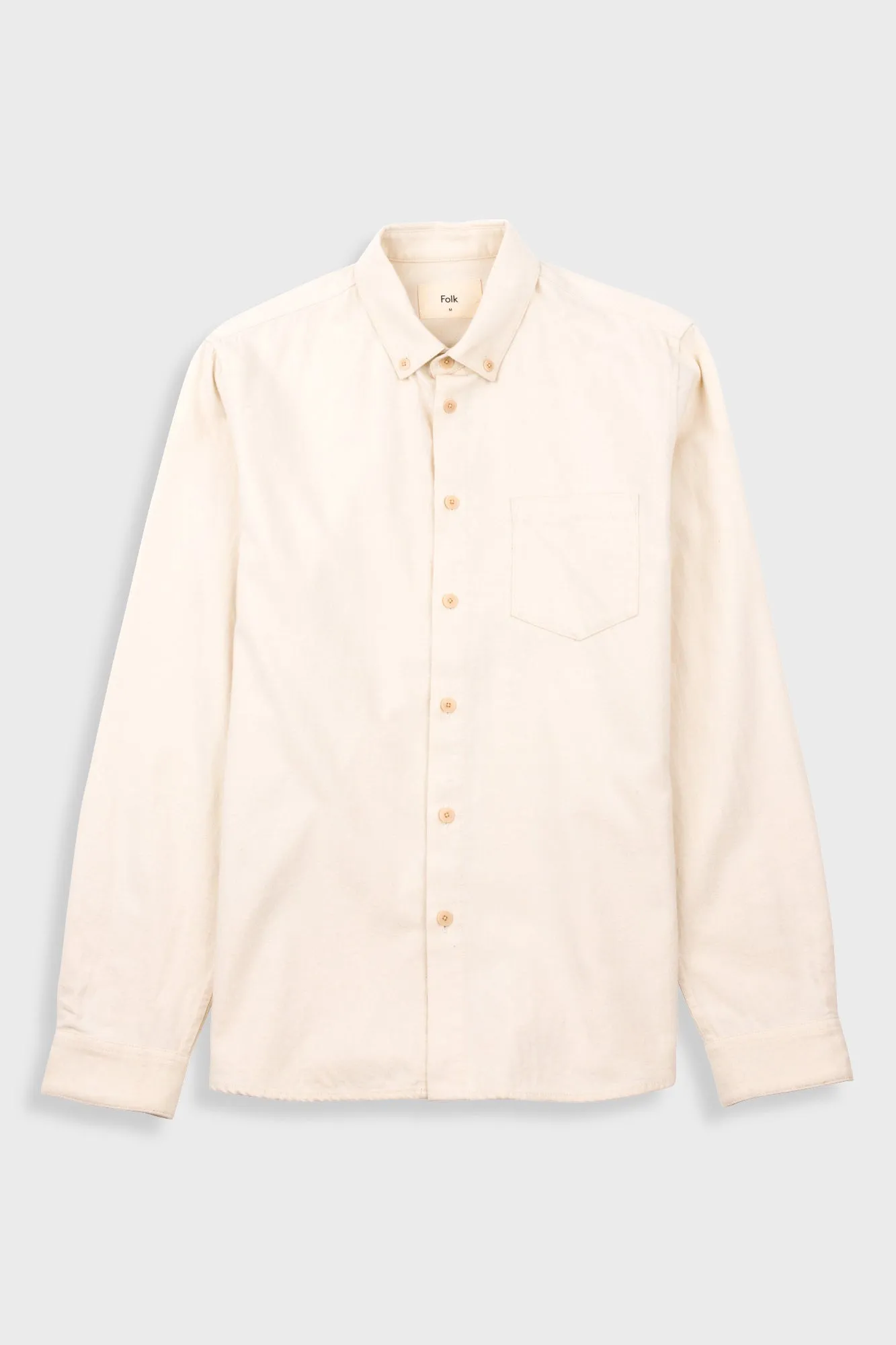 Relaxed Fit Shirt - Ecru Flannel sold by Folk