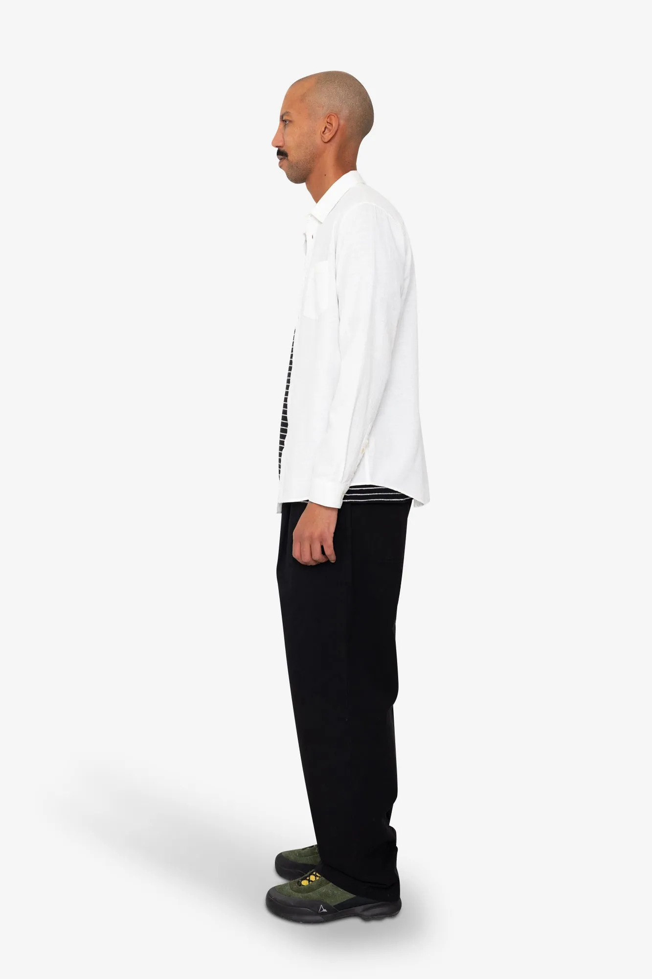 Relaxed Fit Shirt - White Slub sold by Folk product image thumbnail 5