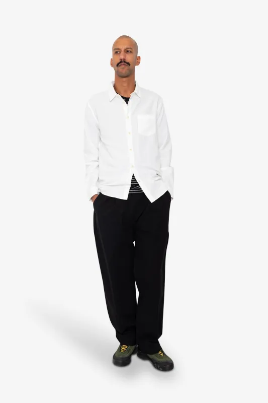 Relaxed Fit Shirt - White Slub sold by Folk