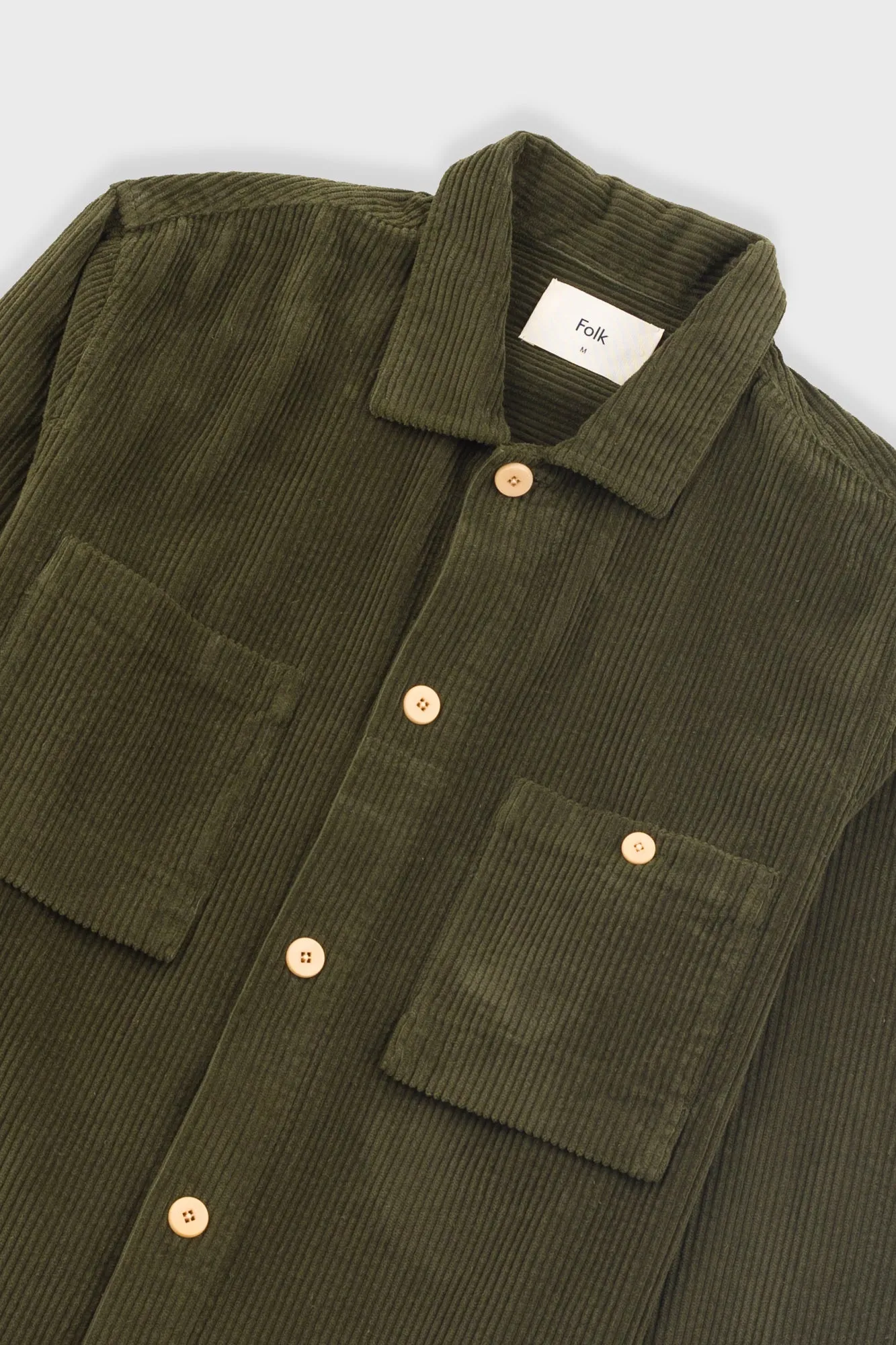 Patch Overshirt - Olive Chunky Cord sold by Folk product image thumbnail 4