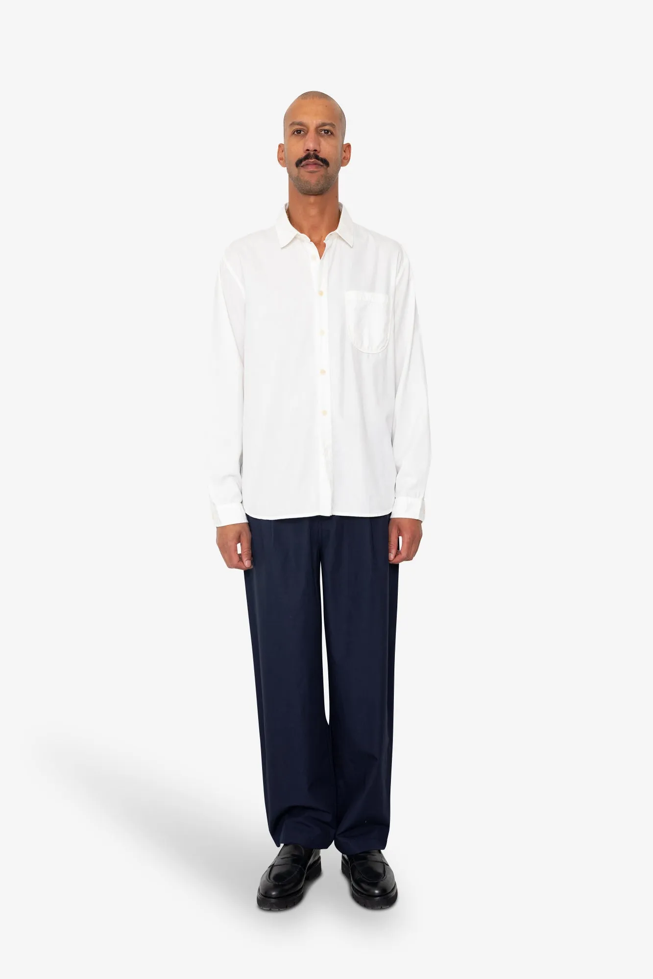 Plain Curve Shirt - Off White sold by Folk product image thumbnail 2