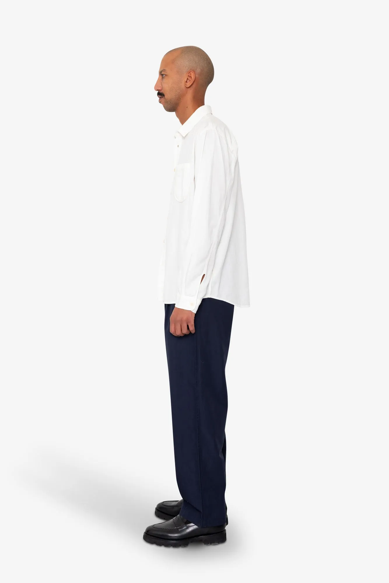 Plain Curve Shirt - Off White sold by Folk product image thumbnail 4