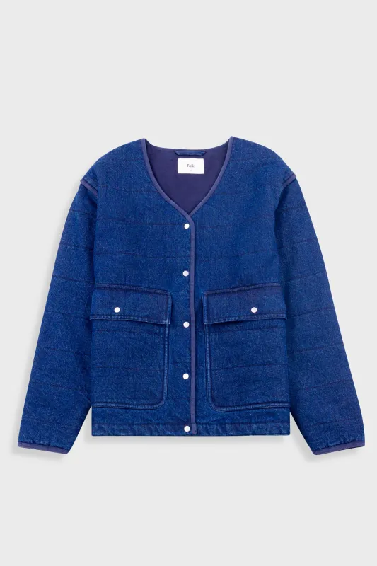 Quilted Liner - Indigo Denim made by Folk
