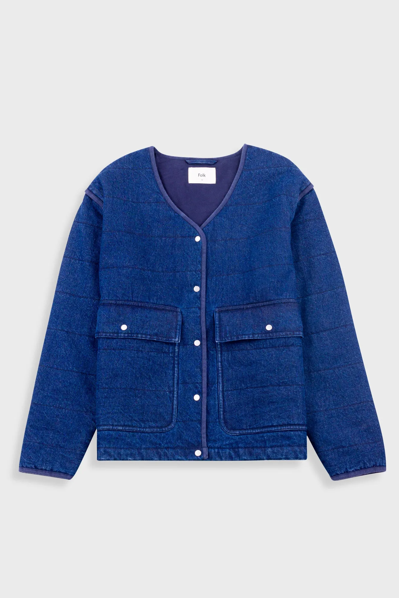 Quilted Liner - Indigo Denim sold by Folk