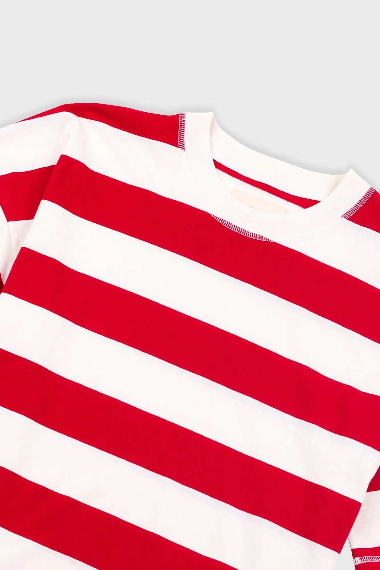 Boyfriend T-Shirt - Carnation Stripe sold by Folk product image thumbnail 5