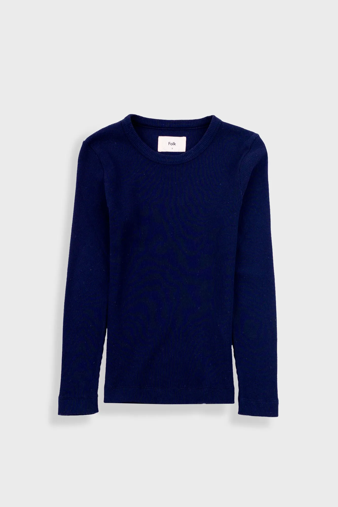 Long Sleeve Fitted T-Shirt - Ink sold by Folk