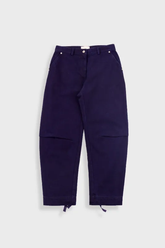 Barrel Trousers - Deep Indigo Slub sold by Folk
