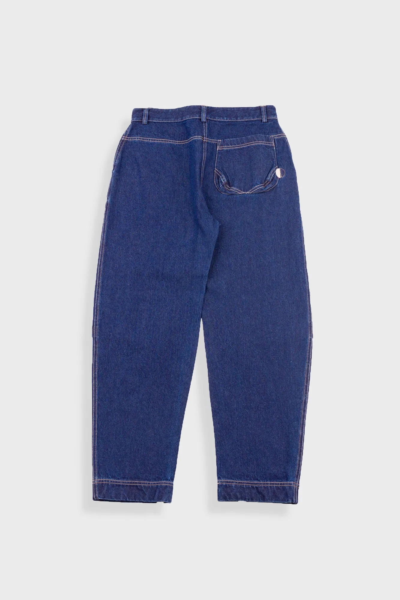 Barrel Trousers - Indigo Denim sold by Folk product image thumbnail 3