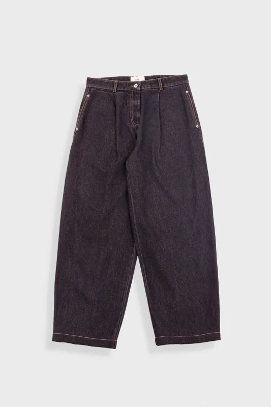 Baggy Trousers - Washed Black Denim made by Folk