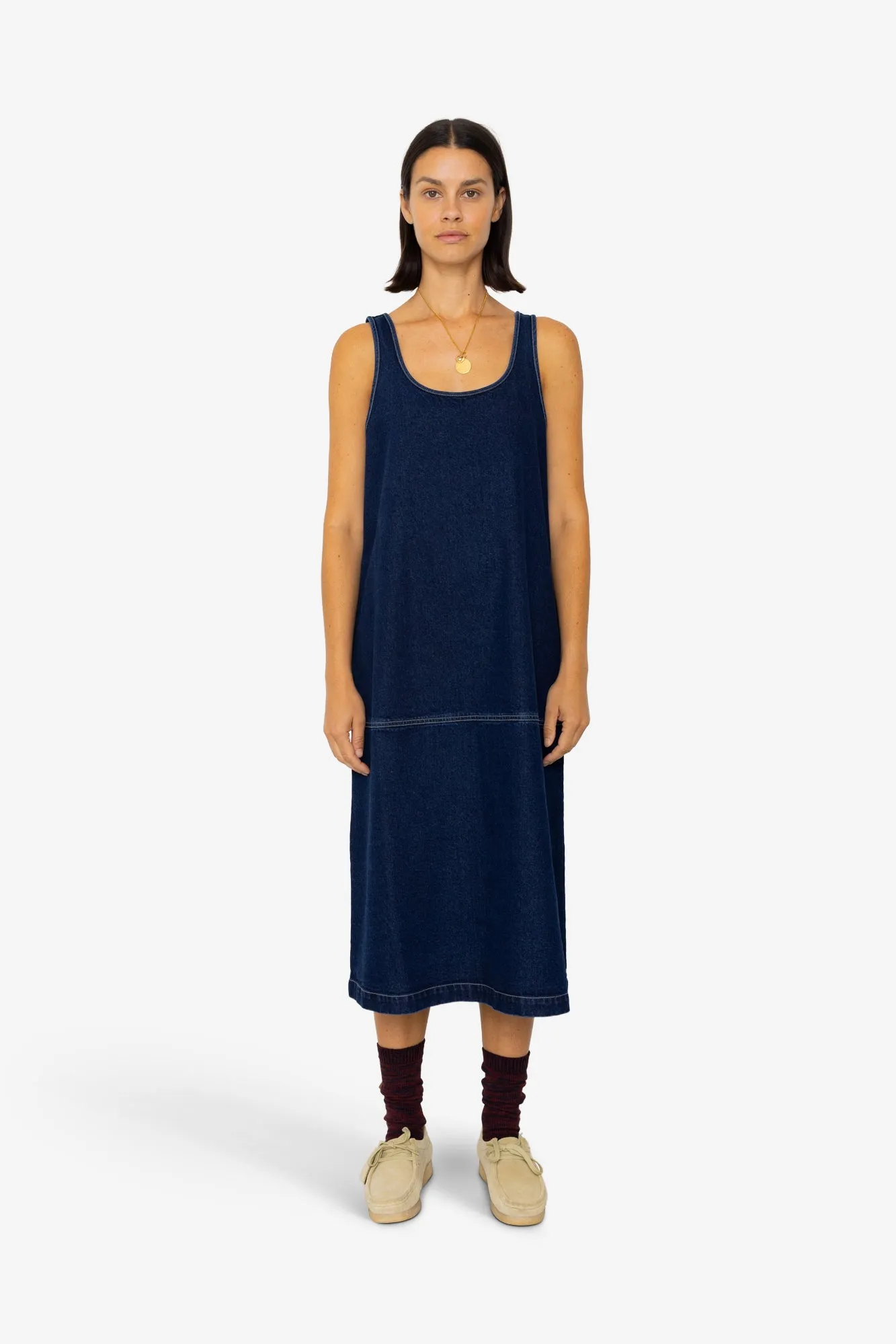 Slip Dress - Indigo Denim sold by Folk product image thumbnail 2
