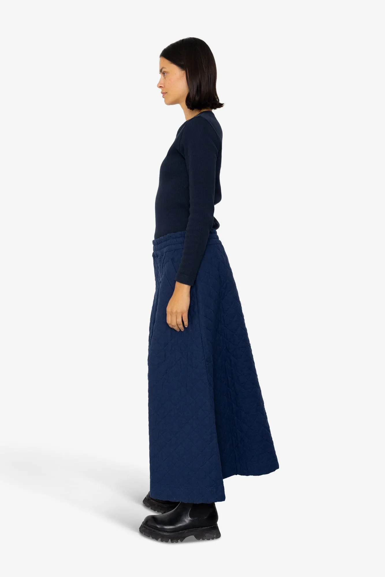 Maxi Skirt - Quilted Navy sold by Folk product image thumbnail 4