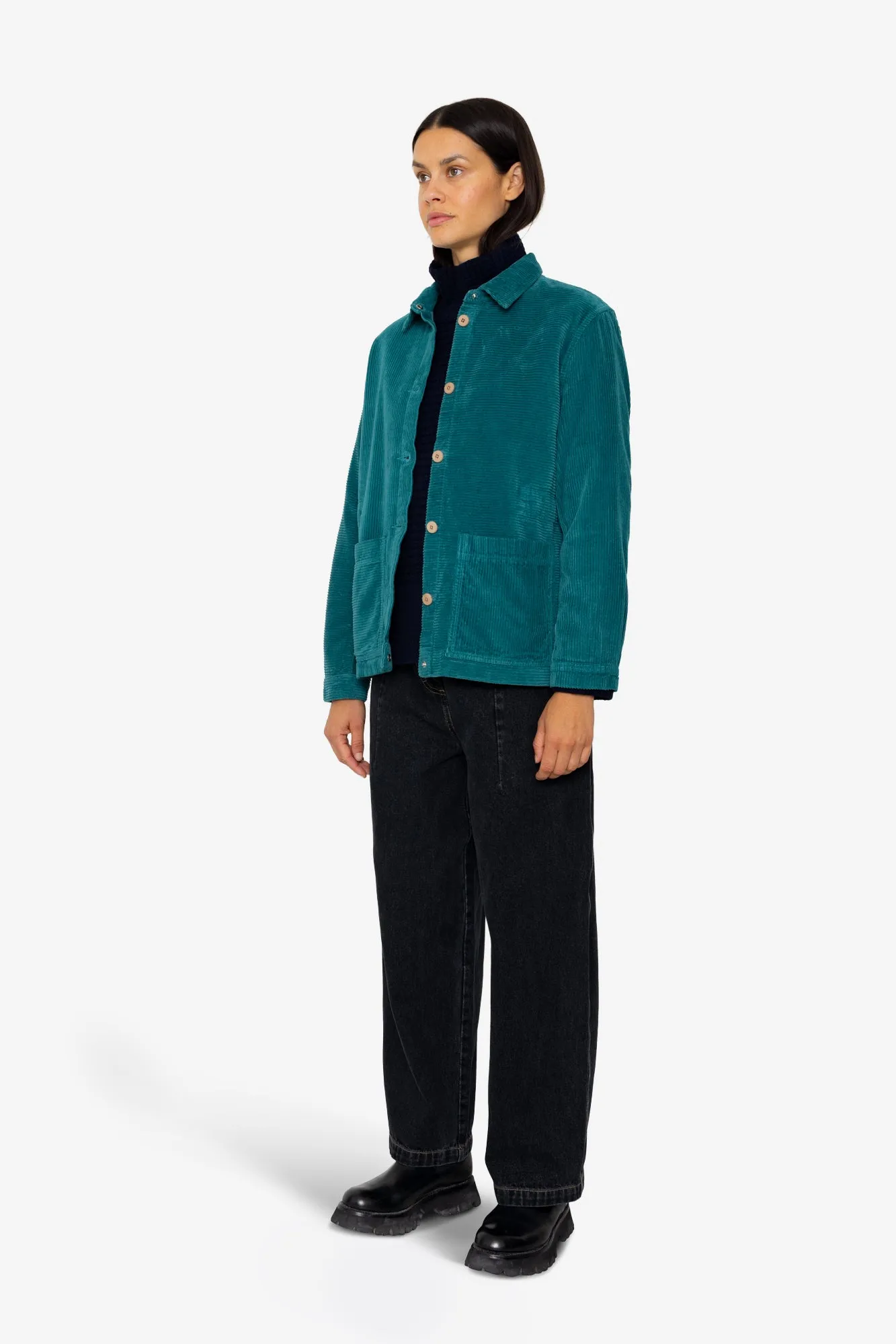 Assembly Jacket - Dark Teal Directional Cord sold by Folk product image thumbnail 3