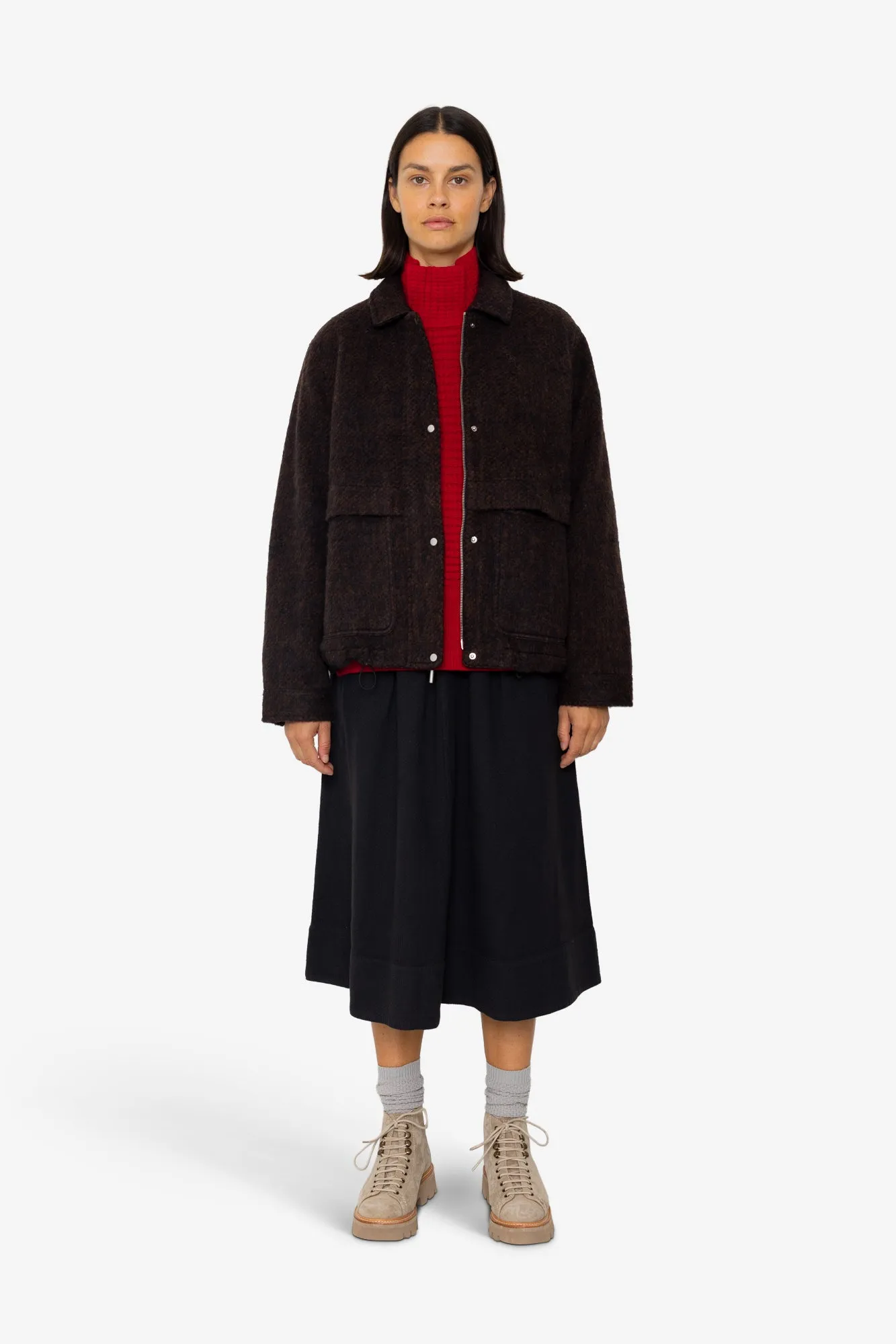 Blouson - Navy Espresso Wool sold by Folk product image thumbnail 2