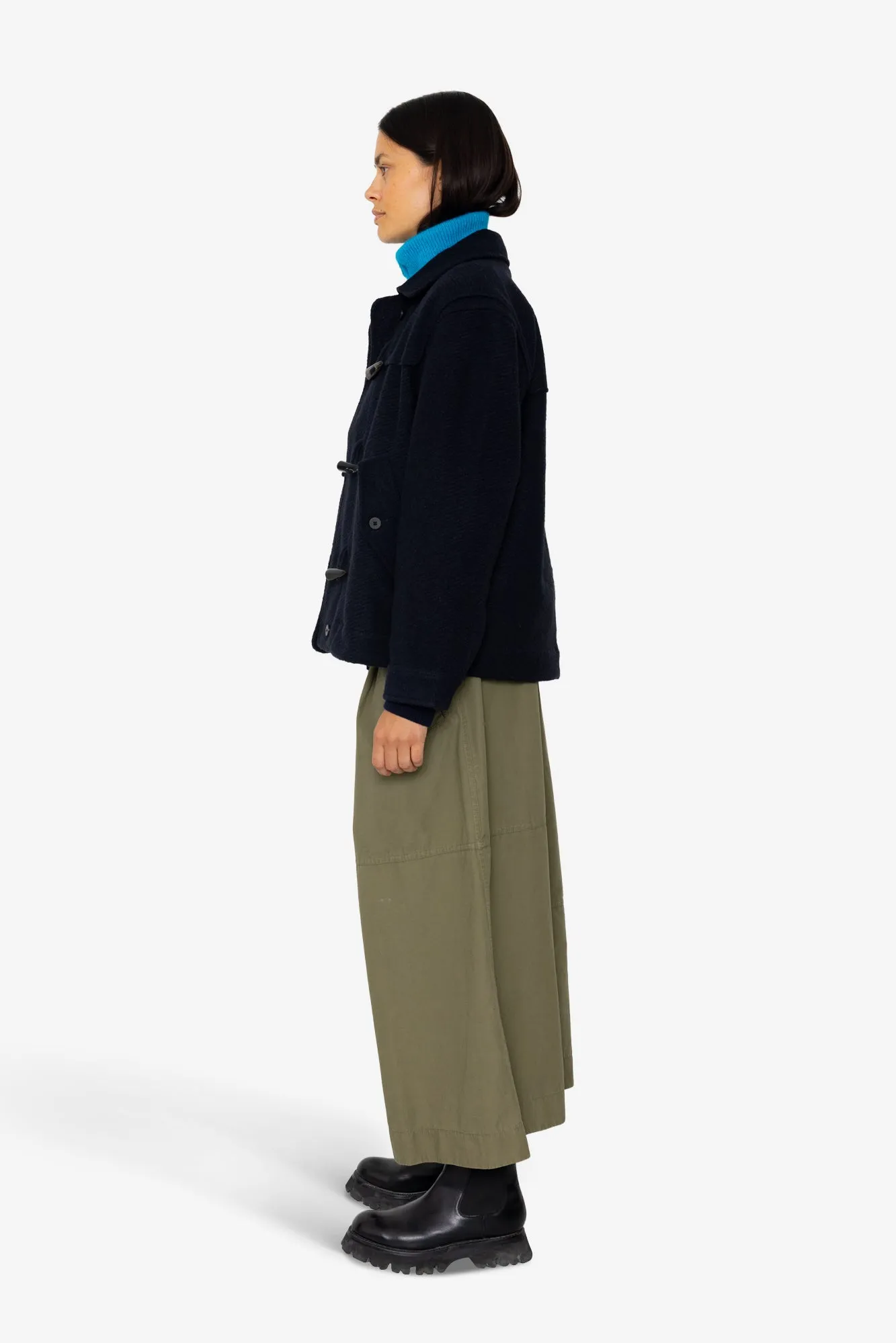 Duffle Coat - Navy Wool Twill sold by Folk product image thumbnail 4