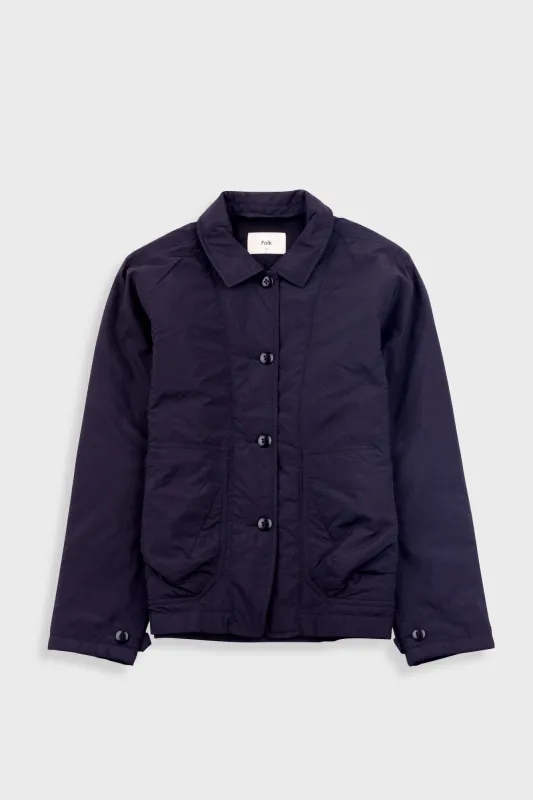 Wadded Prism Jacket - Black Nylon sold by Folk