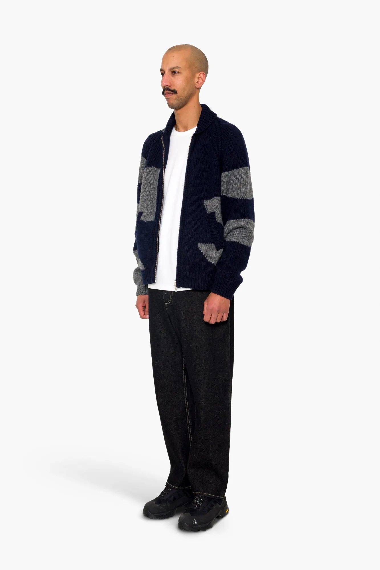 Curve Cardigan - Navy sold by Folk product image thumbnail 3